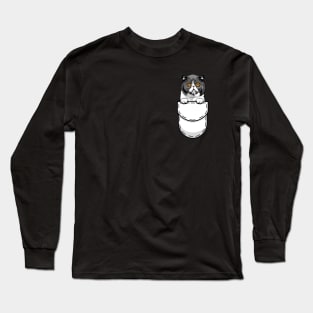 Funny Exotic Shorthair Pocket Cat Long Sleeve T-Shirt